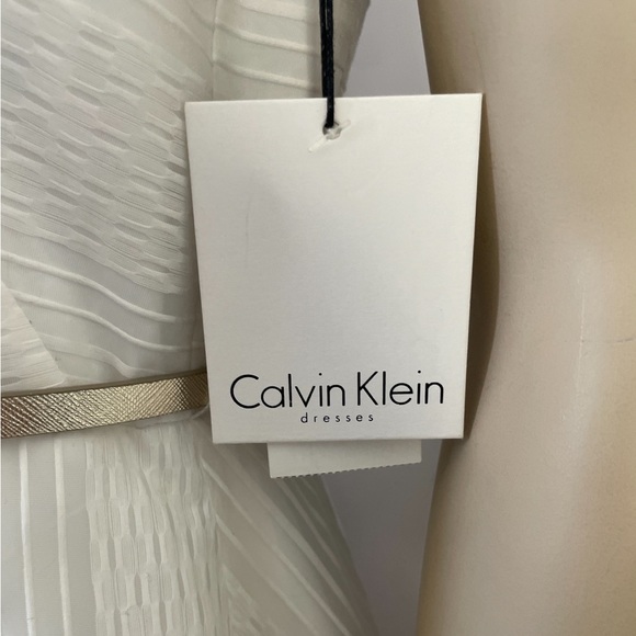 Calvin Klein Belted White Dress - Picture 8 of 9